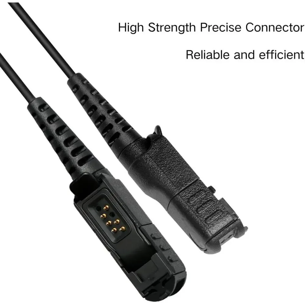FBI Acoustic Earpiece PTT Headset for Motorola Radios XPR3300e, XPR3500, DP2600
